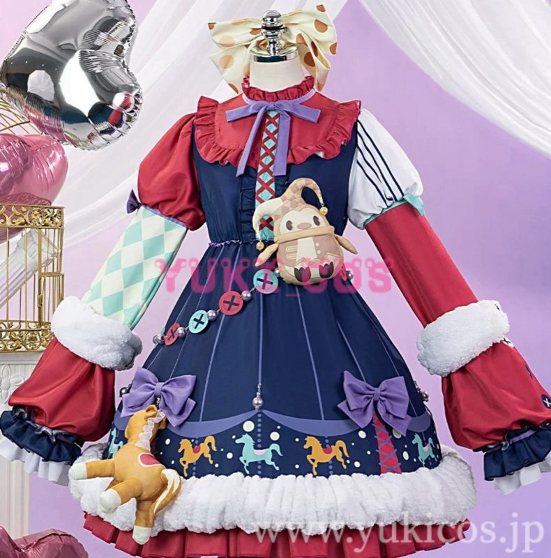 画像1: プロジェクトセカイ　プロセカ　とってもおばけなバケーション！ガチャ　あたしがにゃにゃんな妖怪です！　鳳えむ　どり〜みん★ごーすとさん　コスプレ衣装　送料無料 (1)