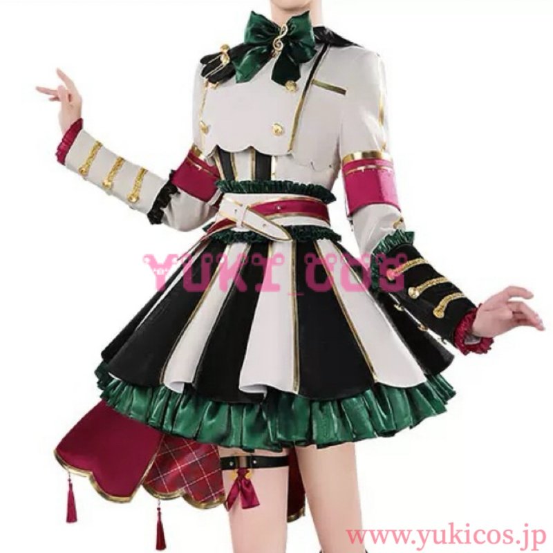 画像1: ウマ娘 プリティーダービー　ウマ娘 　Marche Lorraine　マルシュロレーヌ　マルちゃん　勝負服　コスプレ衣装　送料無料 (1)