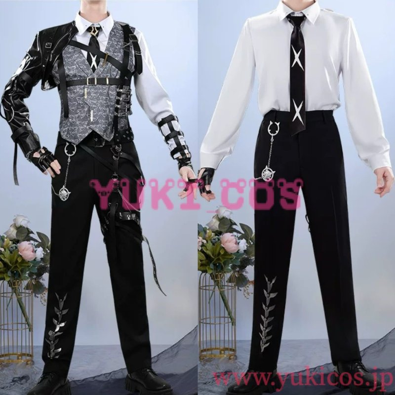 画像4: Vtuber にじさんじ　小柳ロウ　誕生日新衣装　Combat Butler　コスプレ衣装　送料無料 (4)