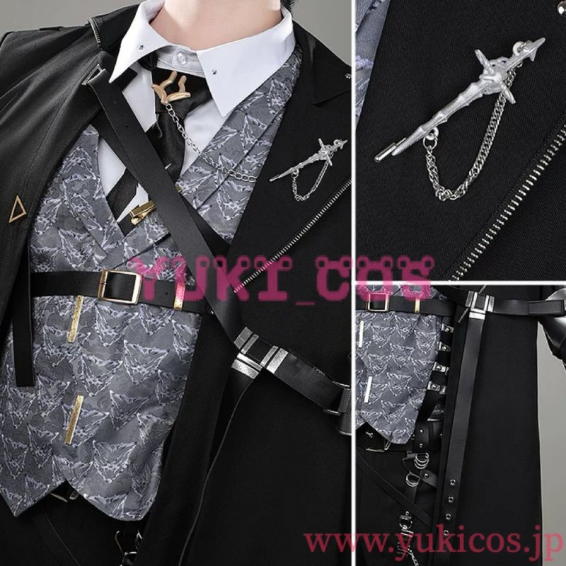 画像5: Vtuber にじさんじ　小柳ロウ　誕生日新衣装　Combat Butler　コスプレ衣装　送料無料 (5)