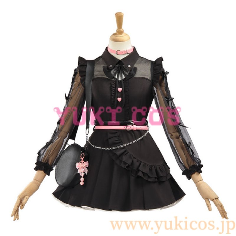 画像1: プロジェクトセカイ　プロセカ　25時、ナイトコードで。 × 巡音ルカ　キャットラビング　巡音ルカ　コスプレ衣装　送料無料 (1)