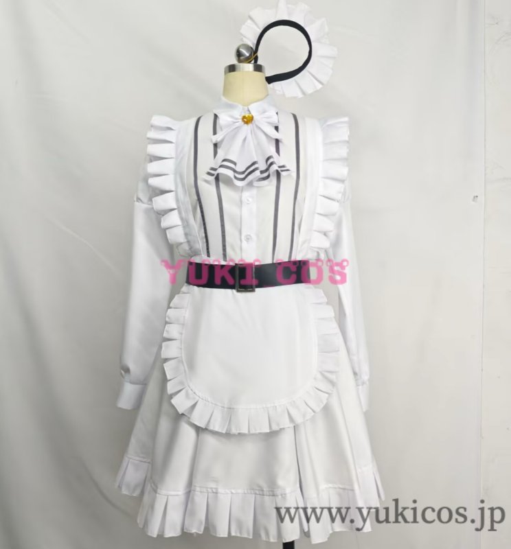 画像1: 勝利の女神:NIKKE　ニケ　CHAPTER7　一番くじ第7弾　スノーホワイト　メイド服　コスプレ衣装　送料無料 (1)