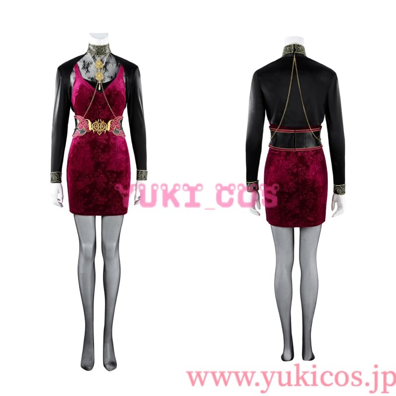 画像1: バイオハザード　Biohazard　Resident Evil 　30th Anniversary　Ada Wong　エイダ・ウォン　コスプレ衣装　送料無料　新バージョン (1)