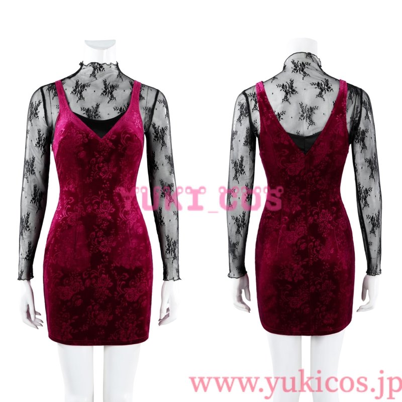 画像4: バイオハザード　Biohazard　Resident Evil 　30th Anniversary　Ada Wong　エイダ・ウォン　コスプレ衣装　送料無料　新バージョン (4)