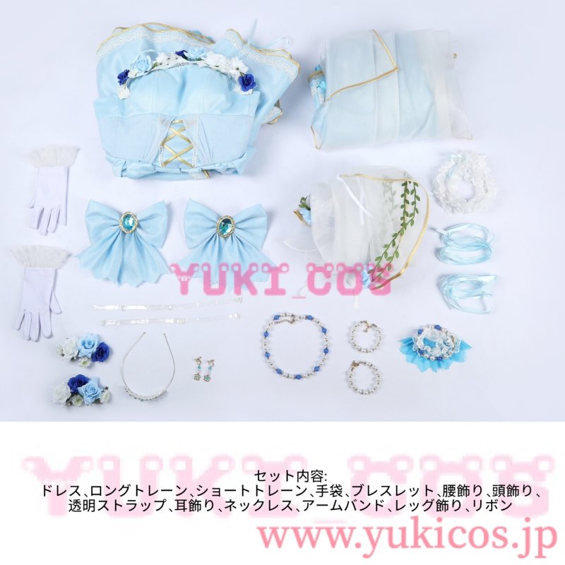 画像2: LoveLive! 　ラブライブ！スクールアイドルフェスティバル2　Aqours　渡辺曜　花嫁カウントダウン　コスプレ衣装　送料無料 (2)