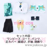 画像2: 原神　げんしん　Yaoyao　瑶瑶　ヨォーヨ　竹林に響く雨音　Rainlit Bamboo Reverie　Lantern Rite 2026　コスプレ衣装　送料無料 (2)