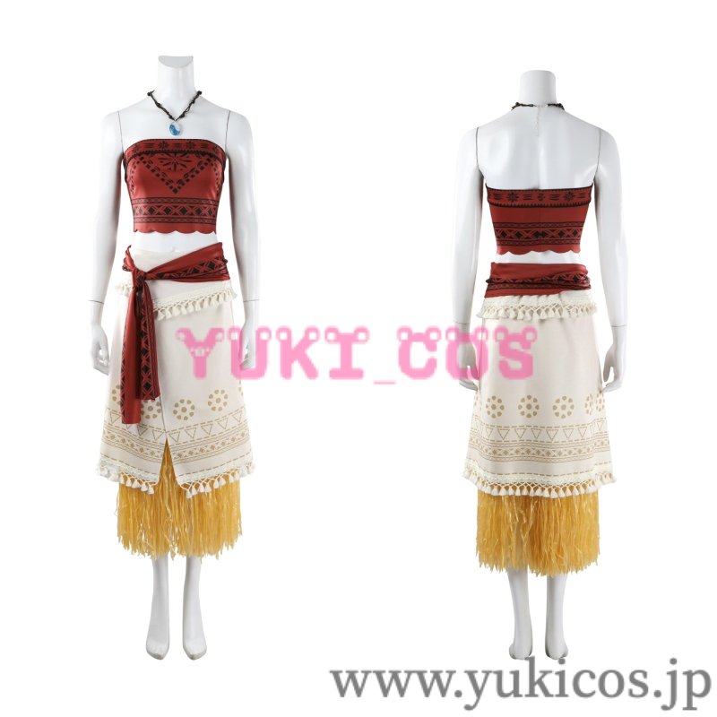 画像1: モアナと伝説の海　実写映画　モアナ　コスプレ衣装　送料無料 (1)