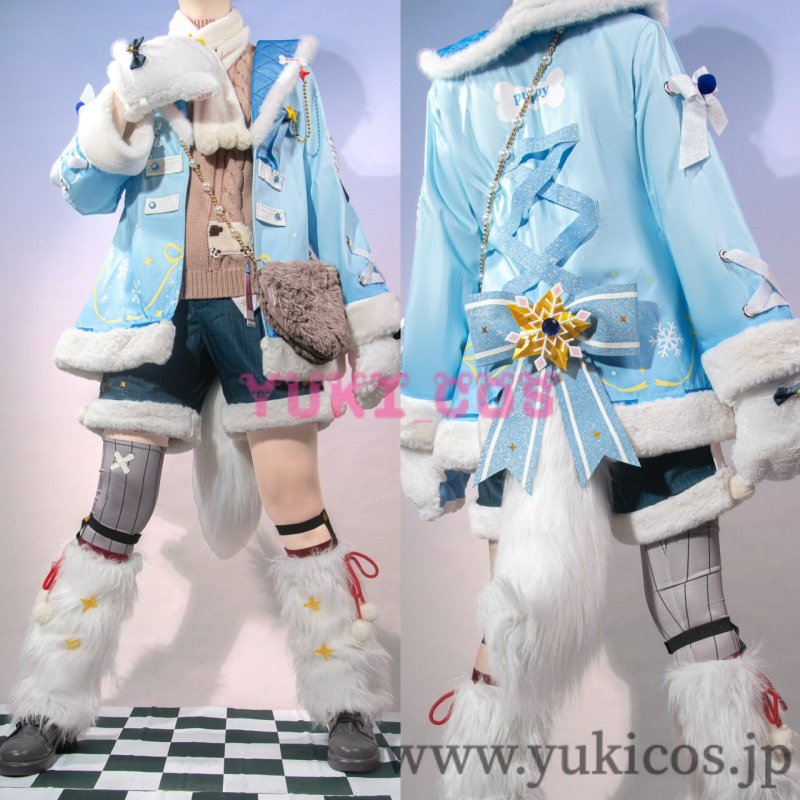 画像5: あんさんぶるスターズ！！　あんスタ　Spotlight Time 　Across Starry Dreams is starting!　Child of the Snowfield　雪原之子　天城一彩　コスプレ衣装　送料無料 (5)