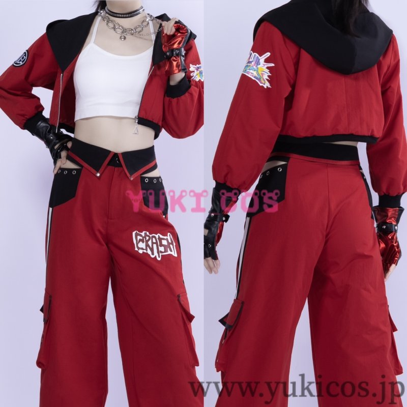 画像4: プロジェクトセカイ　プロセカ　Proof the REDガチャ　垣間見えた牙　白石杏 　Leave a mark　コスプレ衣装　送料無料 (4)