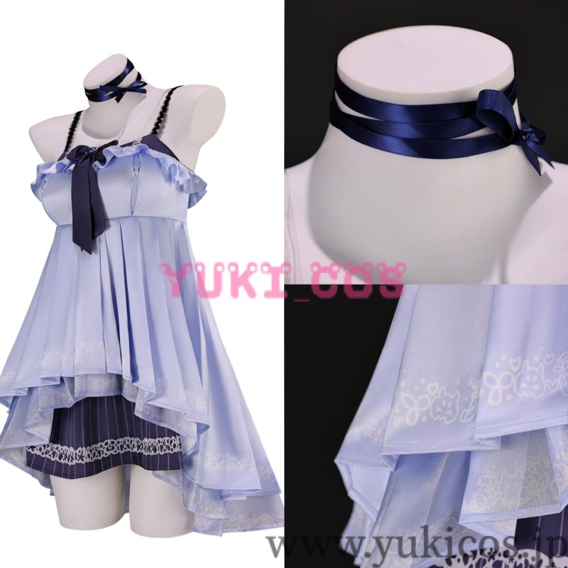 画像3: Vtuber　ホロライブEN　Nerissa Ravencroft　ネリッサ・レイヴンクロフト　Nighty Nightwear Outfit　コスプレ衣装　送料無料 (3)