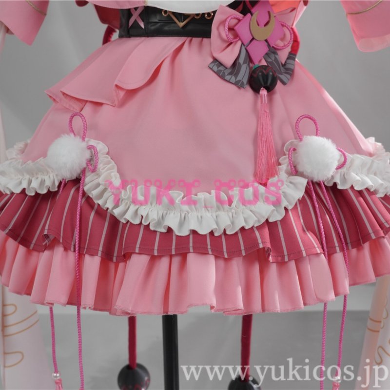 画像10: Vtuber　ホロライブ　Nakiri Ayame　百鬼あやめ　和風メイド衣装　コスプレ衣装　送料無料 (10)