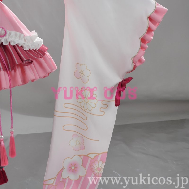 画像11: Vtuber　ホロライブ　Nakiri Ayame　百鬼あやめ　和風メイド衣装　コスプレ衣装　送料無料 (11)