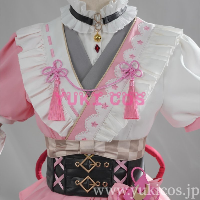 画像13: Vtuber　ホロライブ　Nakiri Ayame　百鬼あやめ　和風メイド衣装　コスプレ衣装　送料無料 (13)