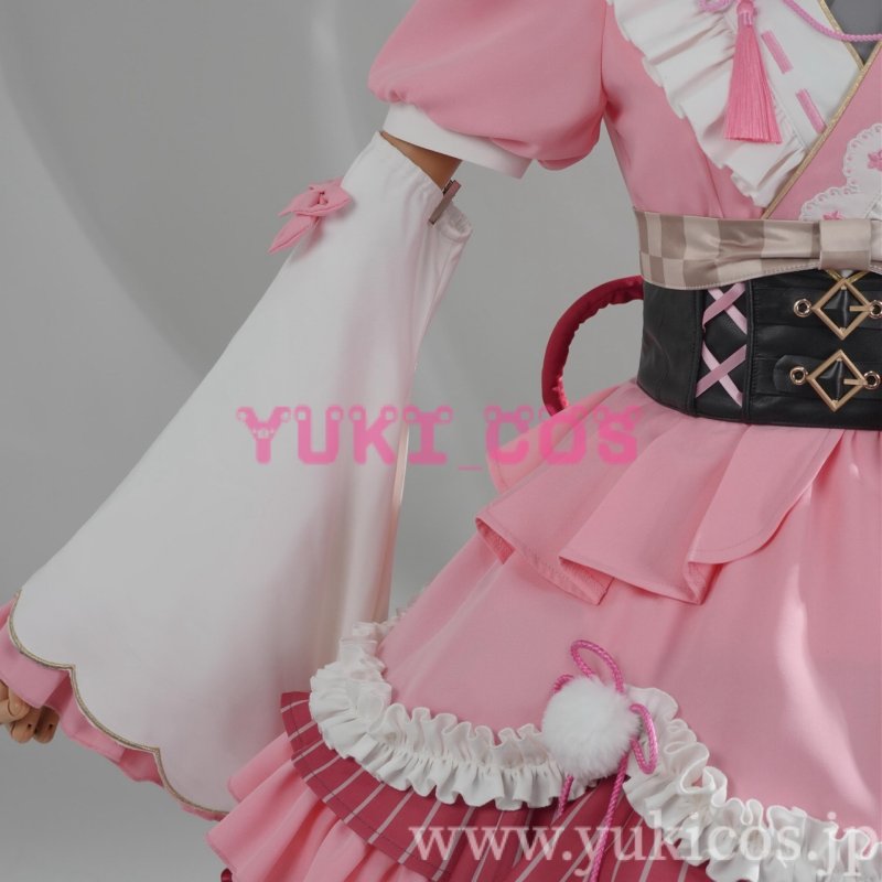 画像15: Vtuber　ホロライブ　Nakiri Ayame　百鬼あやめ　和風メイド衣装　コスプレ衣装　送料無料 (15)