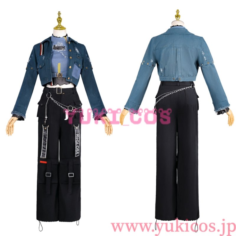 画像1: VTuber　ホロライブ　ReGLOSS first live　Flashpoint　儒烏風亭らでん　コスプレ衣装　送料無料 (1)