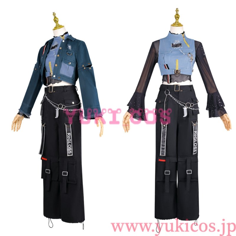 画像3: VTuber　ホロライブ　ReGLOSS first live　Flashpoint　儒烏風亭らでん　コスプレ衣装　送料無料 (3)