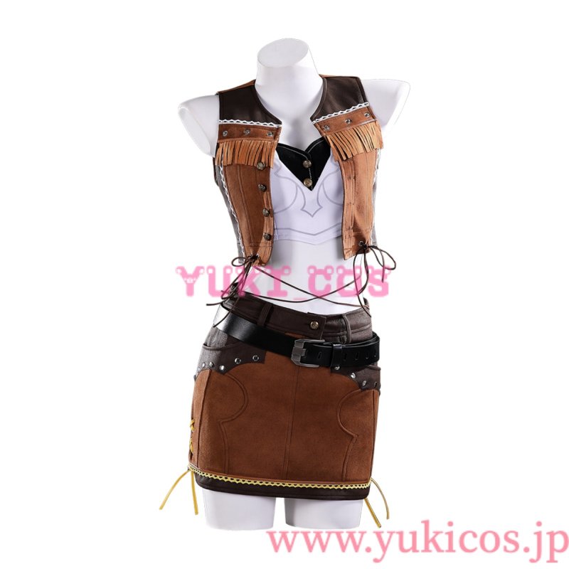 画像1: ファイナルファンタジーVII　FF7　Tifa　ティファ 　Cowboy　コスプレ衣装　送料無料 (1)