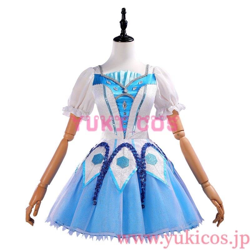 画像1: ラブライブ!サンシャイン!! 　WATER BLUE NEW WORLD 　黒澤ダイヤ　コスプレ衣装　送料無料 (1)