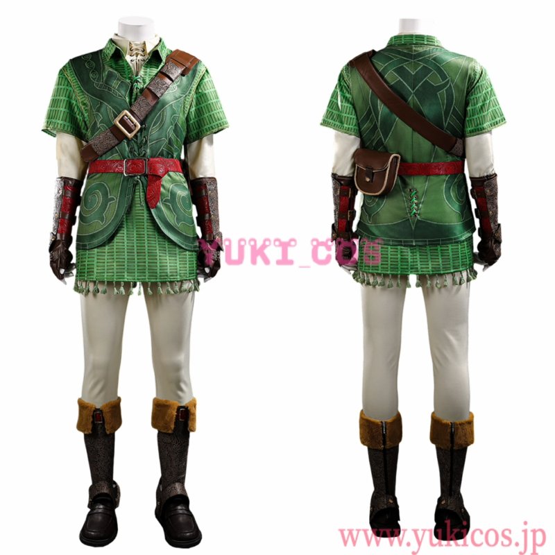 画像1: ゼルダの伝説　時のオカリナ　リンク　コスプレ衣装　送料無料 (1)