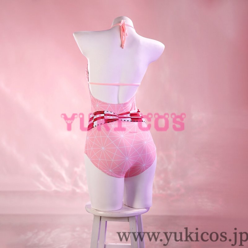 画像5: 鬼滅の刃　竈門禰豆子　かまどねずこ　水着　コスプレ衣装　送料無料 (5)