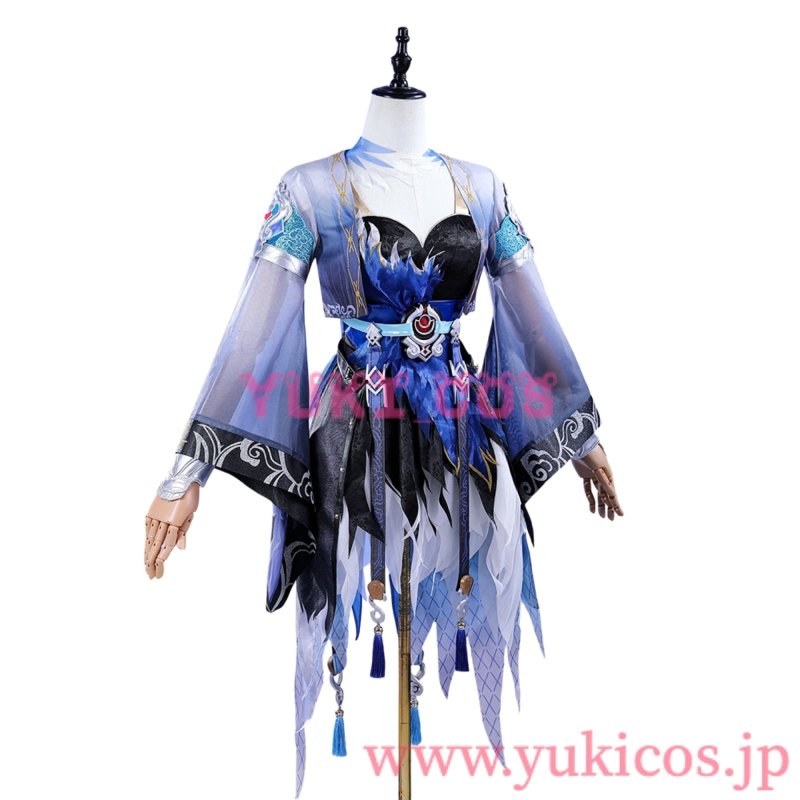 画像4: Wuthering Waves　メイチョウ　鳴潮　ヤンヤンゲンレイ　蒼き羽根 万物を鎮め　コスプレ衣装　送料無料 (4)