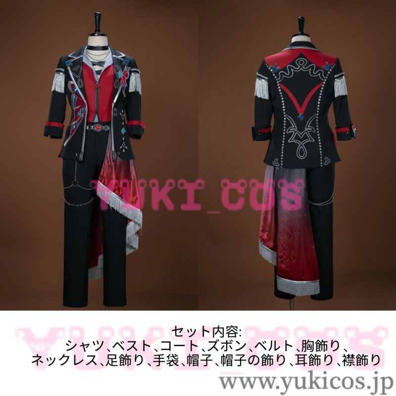 画像2: あんさんぶるスターズ！！　あんスタMusic　⁠クロススカウト・荒地の翅／Bullet　弾丸カウボーイ　日々樹渉　冷静カウボーイ　高峯翠　装填カウボーイ　椎名ニキ　コスプレ衣装　送料無料 (2)