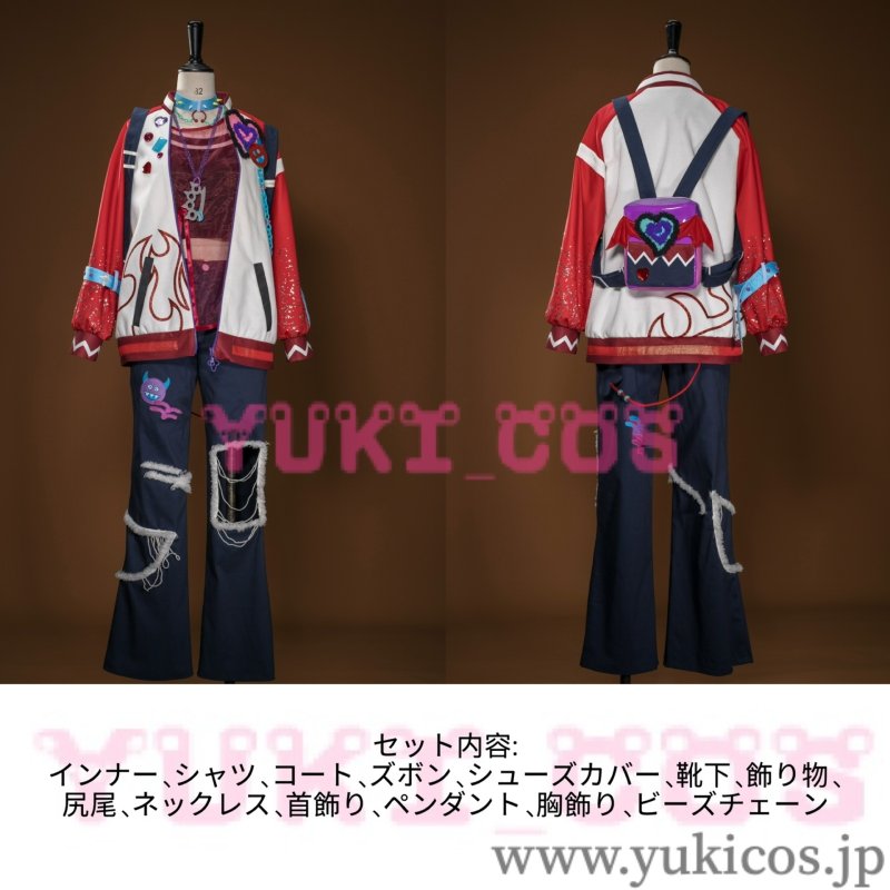 画像2: あんさんぶるスターズ！！　あんスタMusic　クロススカウト・エゴイスト／Childish　天城燐音　異色版　コスプレ衣装　送料無料 (2)