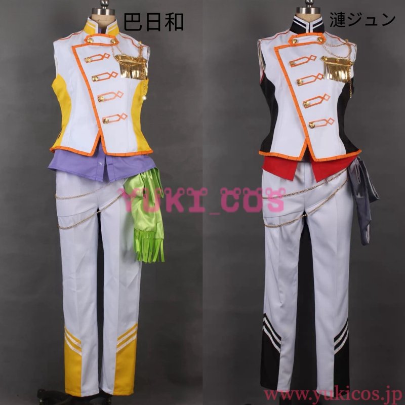 画像1: あんさんぶるスターズ！！　あんスタ　Eve サマーライブ衣装　巴日和　漣ジュン　コスプレ衣装　送料無料 (1)