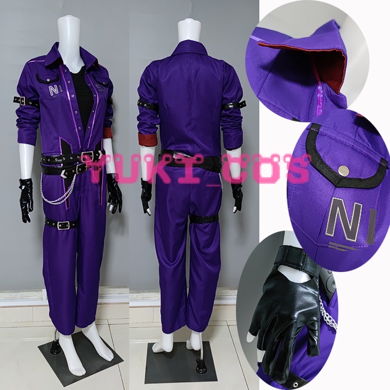 Vtuber　にじさんじ　剣持刀也　けんもち とうや　咎人　つなぎ服　コスプレ衣装　送料無料