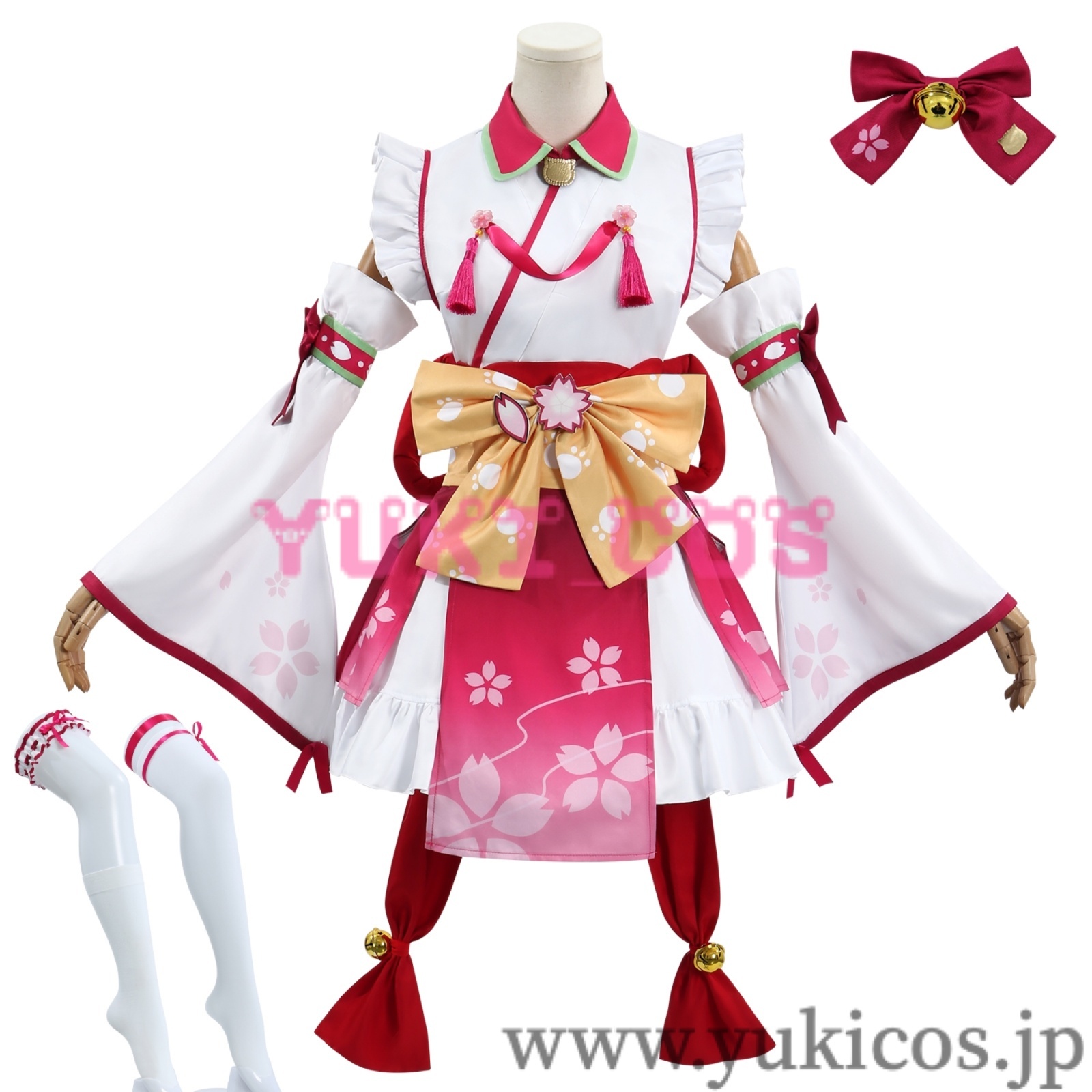 Amazon.co.jp: [PWPCOS]櫻巫女 衣装 櫻巫女 コスプレ衣装 さくら